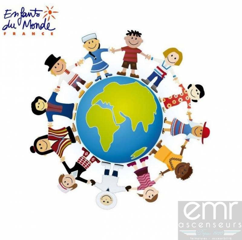 EMR Ascenseurs soutient Enfants du Monde