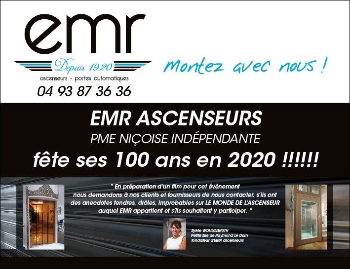 EMR Ascenseurs centenaire de l’Entreprise.